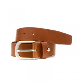 Italy Vegetable Leather Belt - brown